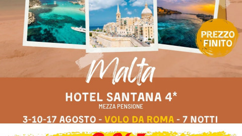 2024 malta hotel santana 4* 3/10/17 agosto IN2