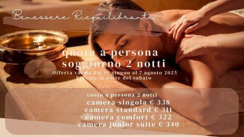 2025 hotel 2 mari benessere riequilibrante 2 notti IN2