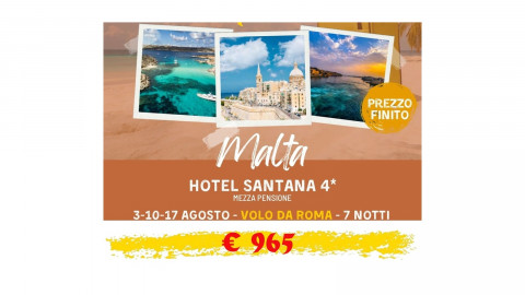 2024 malta hotel santana 4* 3/10/17 agosto IN2